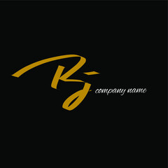 RJ handwritten logo for identity
