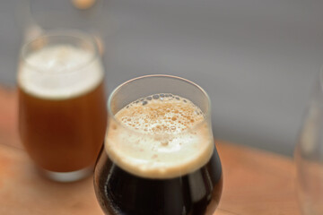 Still life of beers of different colors