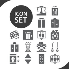 Simple set of roosevelt related filled icons.