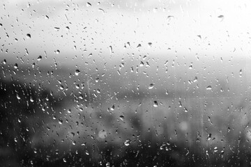 View through a wet glass