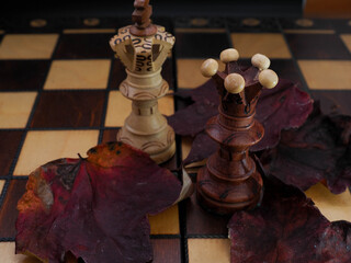 chess game concept for competition idea and strategy