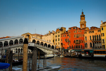 Naklejka premium Venice at dusk
