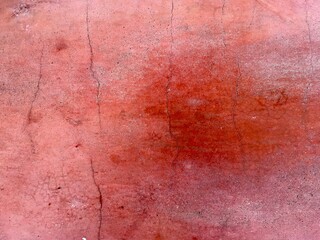 red paint on a wall