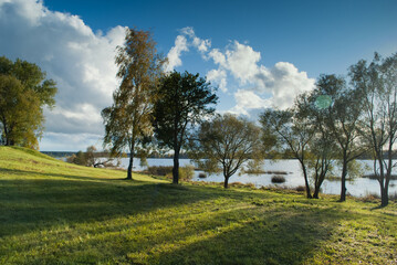 The promenade in Kengarags.Riga,Latvia