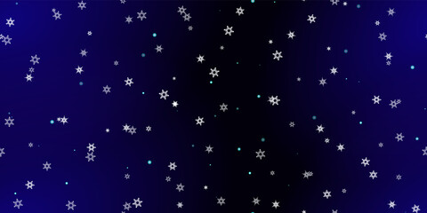 Falling Snowflakes seamless pattern flying snow