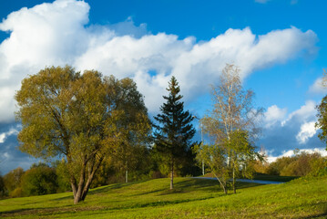 The promenade in Kengarags.Riga,Latvia
