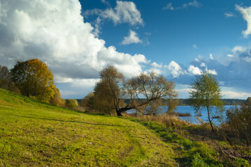 The promenade in Kengarags.Riga,Latvia