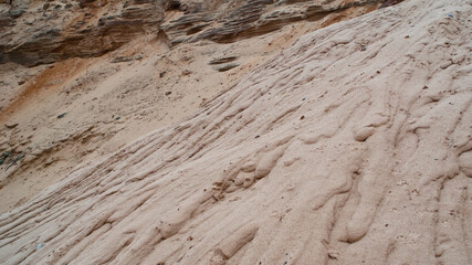 sand mountain. sand quarry, sand mining