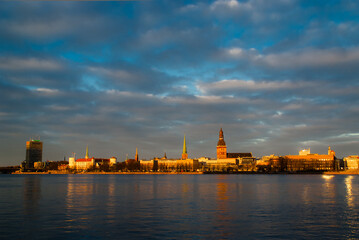 Fototapeta premium Riga, panorama of the city. view of the old town