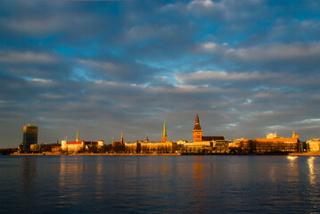 Riga, panorama of the city. view of the old town
