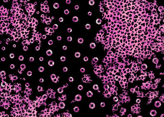 abstract leopard print texture design	
