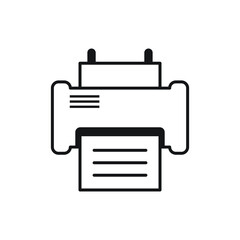 Printer icon design template. vector illustration
