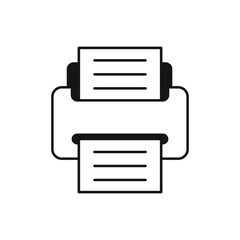 Printer icon design template. vector illustration