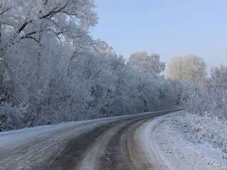 road in winter