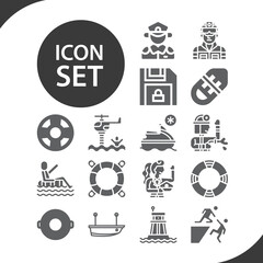Simple set of spared related filled icons.