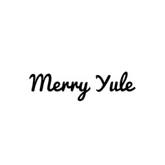 ''Merry Yule'' Lettering