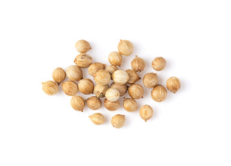 Coriander Seed isolated on white background