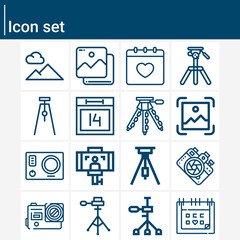 Simple set of wrapped related lineal icons.