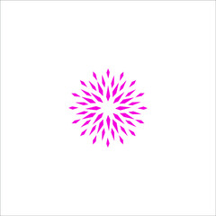 logo flower icon templet vector