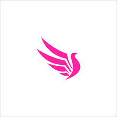 logo icon templet vector  bird wing