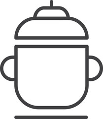Obraz premium Cooking Icons. Cooking recipe outline vector signs and symbols collection. 