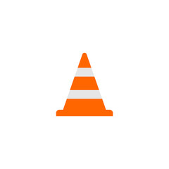 traffic cone sign icon vector symbol