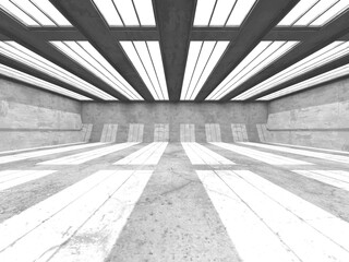 Abstract architecture interior background. Empty concrete room