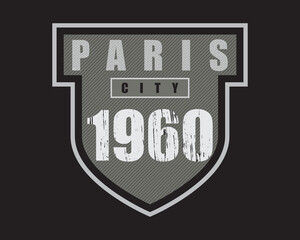 Modern graphic vector illustration of letters, fashion paris, perfect for t-shirts, clothing, hoodies and other clothing designs