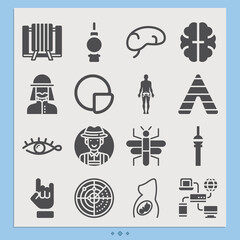 Simple set of prussia related filled icons.