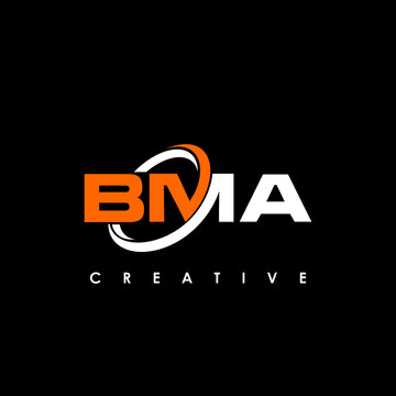 BMA Letter Initial Logo Design Template Vector Illustration	

