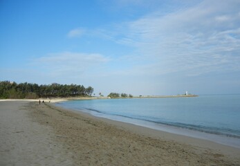 日本の沖縄の砂浜