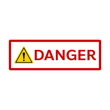 danger sign icon, caution sign for notification