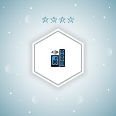    loudspeaker vector icon modern