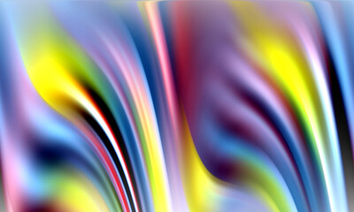 Multicolored waves design, abstract background with rainbow
