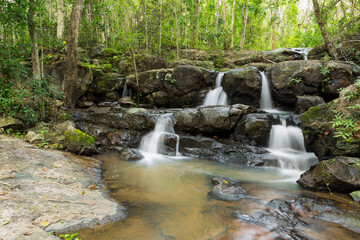 Fototapeta premium PHO HIN DAT Waterfall is in Namtok Sam Lan National Park ,Saraburi Thailand