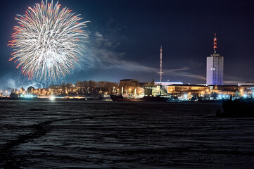Fireworks in honor of the new year