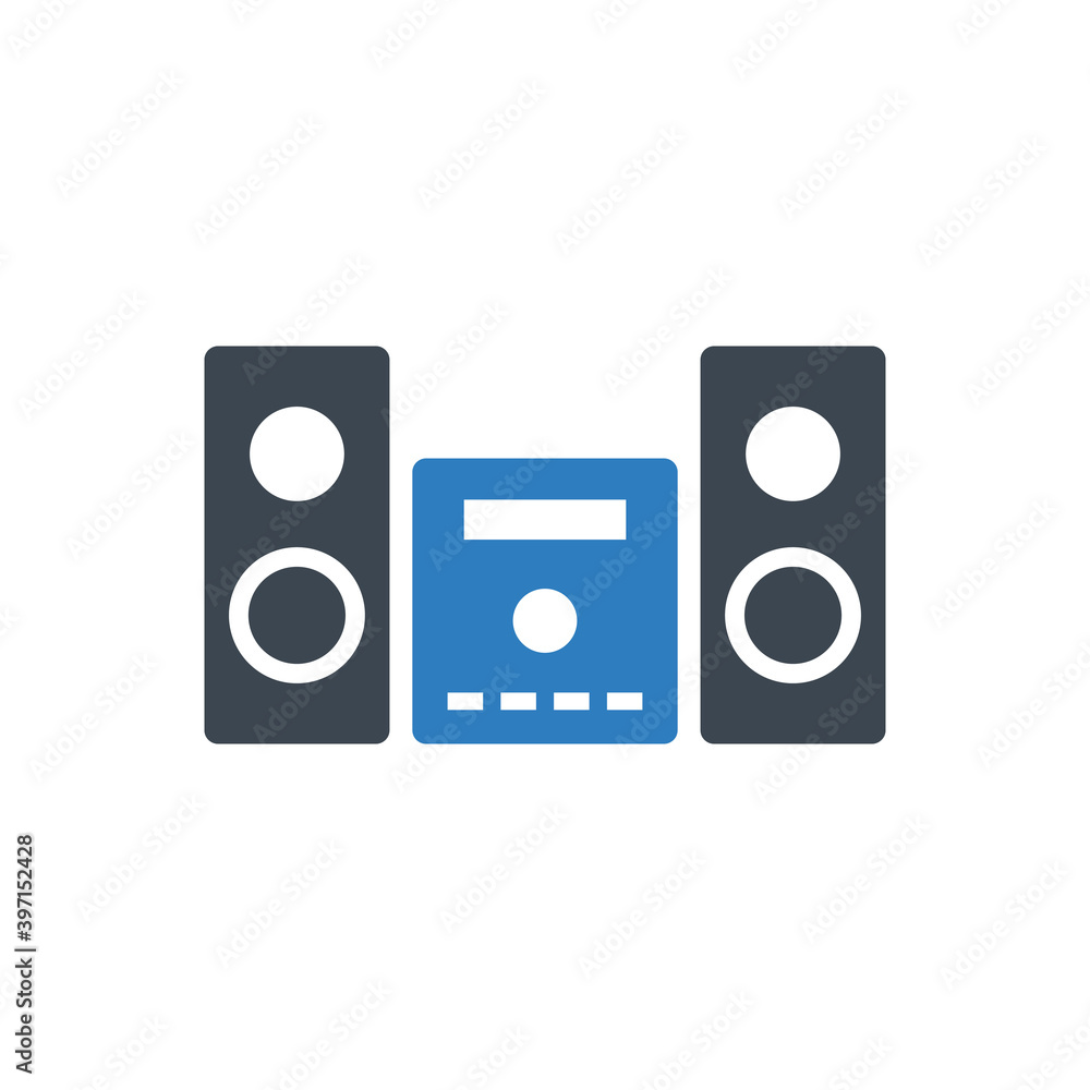 Poster sound system icon