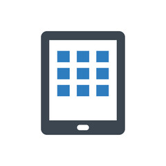 Tablet applications icon
