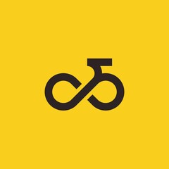 infinity bike logo design