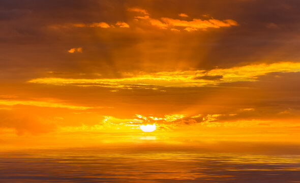 sunset over the sea © Unclesam