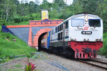 old train on the railway