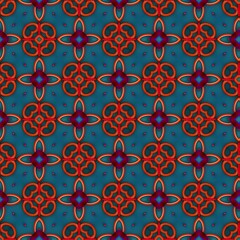 colorful symmetrical repeating patterns for textiles, ceramic tiles, wallpapers and designs. seamless image. 