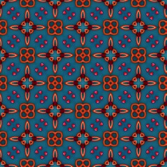 colorful symmetrical repeating patterns for textiles, ceramic tiles, wallpapers and designs. seamless image. 