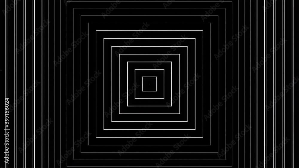 Poster squares moving in waves. seamless loopable 4k