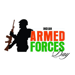 Indian Armed Forces Day Banner -Illustration