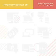 Simple set of answering related filled icons.