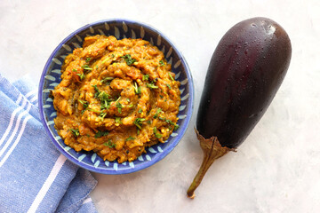 Baigan Bharta, also called Vangyache Bharit in Marathi. It is a roasted eggplant curry. Brinjal...