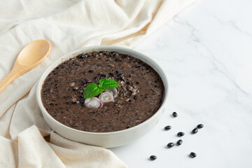 black bean sweet dessert dish