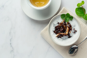 black bean sweet dessert dish