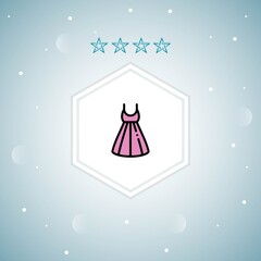     dress vector icon moderns